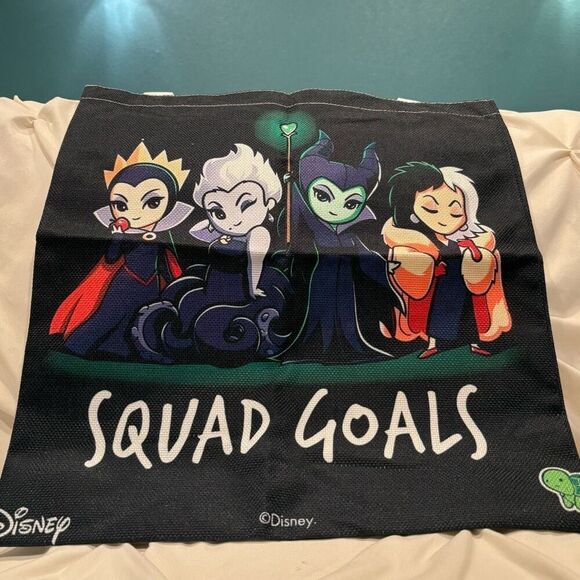 Disney Villains Squad Goals Ursula Maleficent  Reusable Shopping Bag Tote NWT - Picture 3 of 4